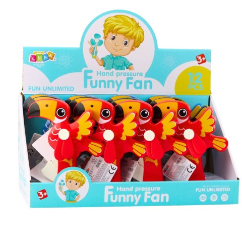 WIATRACZEK WENTYLATOR RĘCZNY MECHANICZNY DLA DZIECI TUKAN MIX