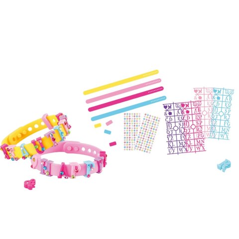 ZESTAW BRANSOLETEK DIY ZAWIESZKI LITERY 4 BRANSOLETKI REGULOWANE