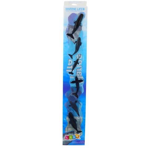 ZESTAW MINI FIGUREK ZWIERZĘTA MORSKIE SSAKI ORKA FOTKA DELFIN 6-8CM 6SZT