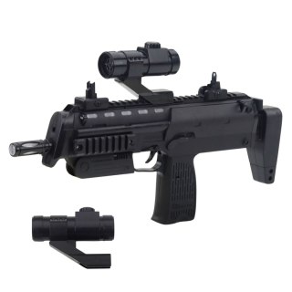 KARABIN ZABAWKOWY BROŃ ŚWIATŁA DŹWIĘKI CELOWNIK CZARNY 41CM