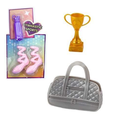 LALKA ANLILY BALETNICA RUCHOME KOŃCZYNY AKCESORIA BUTY TORBA BIDON PUCHAR