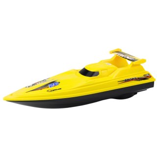 ŁÓDŹ MOTORÓWKA PŁYWAJĄCA JACHT NA BATERIE ŻÓŁTA