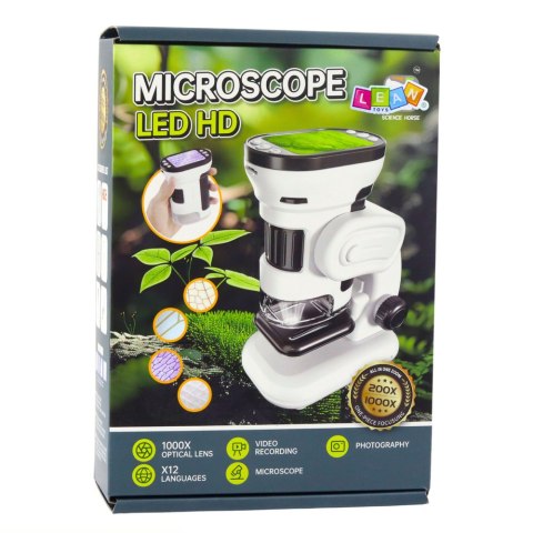 MIKROSKOP DLA DZIECI EDUKACYJNY CYFROWY Z EKRANEM