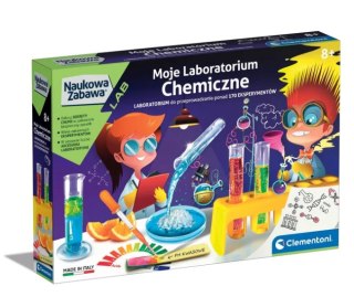 NAUKOWA ZABAWA MOJE LABORATORIUM CHEMICZNE JĘZYK POLSKI CLEMENTONI 60250