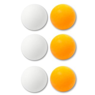 PIŁECZKI DO PING PONGA SPORT BIAŁY POMARAŃCZOWY 6SZT