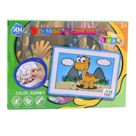 TABLICA DO MALOWANIA DIY MAGICZNA PŁÓTNO PISAKI ZMYWALNE