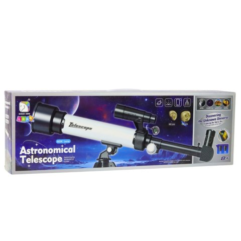 TELESKOP ASTRONOMICZNY LUNETA DLA DZIECI UCHWYT NA TELEFON OKULARY 30X 60X