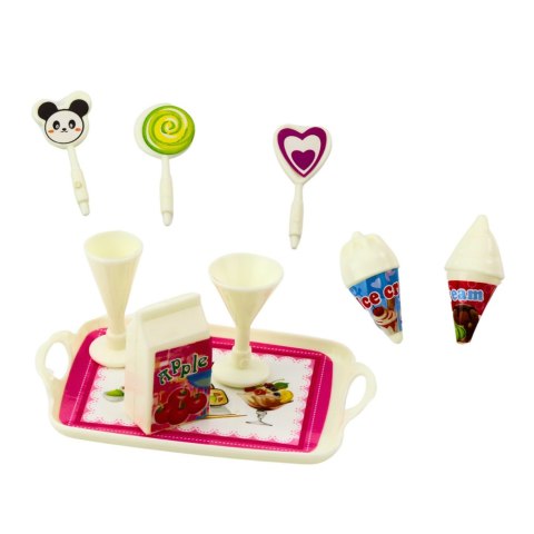 ZESTAW MINI LALECZKA SŁODKIE AKCESORIA NIEBIESKA SUKIENKA