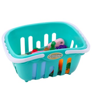 ZESTAW OWOCE DO KROJENIA NA RZEP TALERZYKI NÓŻ KOSZYK