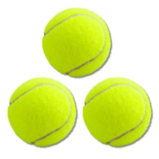 ZESTAW PIŁKI DO TENISA KLASYCZNE SPRĘŻYSTE ŻÓŁTE 3SZT.