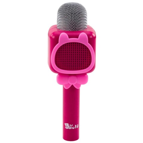 BEZPRZEWODOWY MIKROFON BLUETOOTH DO KARAOKE NAGRYWANIE ZMIANA GŁOSU RÓŻOWY