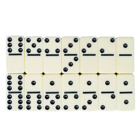 DOMINO GRA KLASYCZNA RODZINNA LOGICZNA ZRĘCZNOŚCIOWA 28 KOSTEK