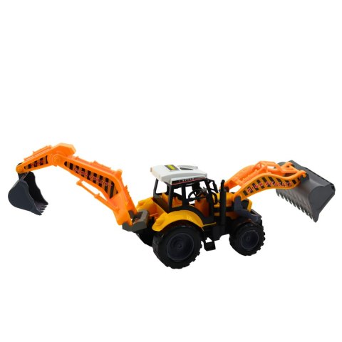 DUŻA KOPARKO ŁADOWARKA ROLNICZA BUDOWLANA RUCHOMA ŻÓŁTA