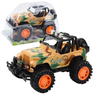 DUŻY SAMOCHÓD TERENOWY MILITARNY OFF-ROAD BEŻOWY 25CM