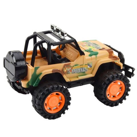 DUŻY SAMOCHÓD TERENOWY MILITARNY OFF-ROAD BEŻOWY 25CM