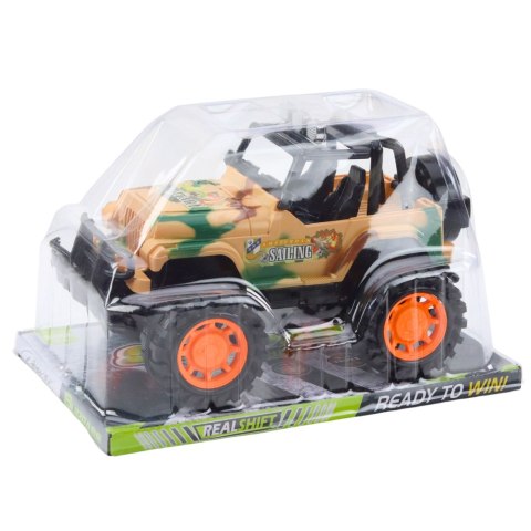 DUŻY SAMOCHÓD TERENOWY MILITARNY OFF-ROAD BEŻOWY 25CM