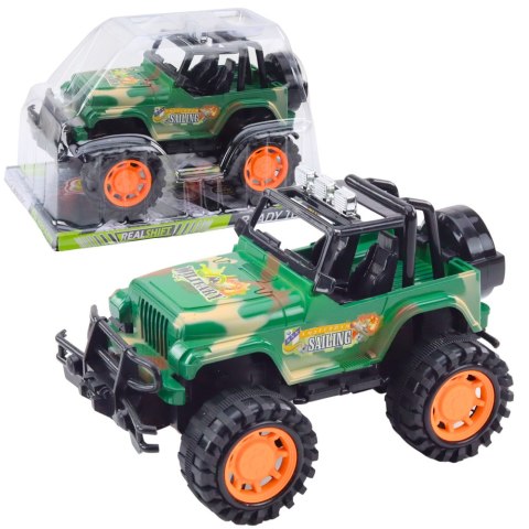 DUŻY SAMOCHÓD TERENOWY MILITARNY OFF-ROAD ZIELONY 25CM