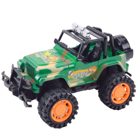 DUŻY SAMOCHÓD TERENOWY MILITARNY OFF-ROAD ZIELONY 25CM