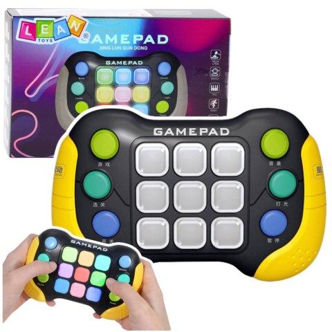 ELEKTRONICZNA GRA ZRĘCZNOŚCIOWA GAME PAD POP-IT LED 5 TRYBÓW