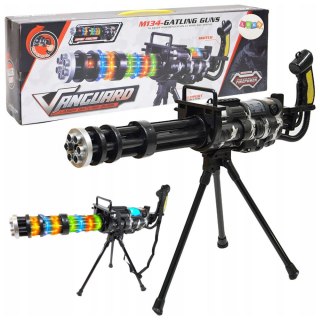 KARABIN SNAJPERSKI STOJAK ŚWIATŁA DŹWIĘKI WIBRACJE CZARNY