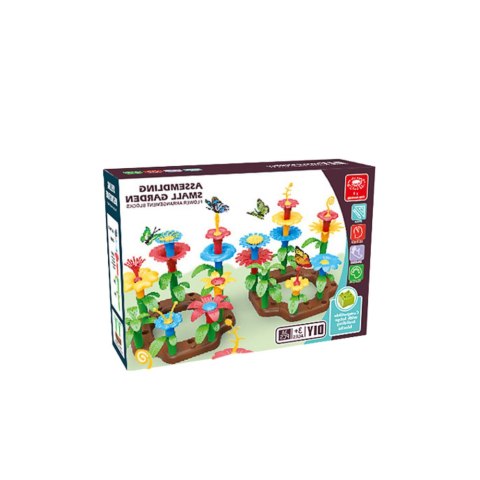 KLOCKI KONSTRUKCYJNE OGRÓD KWIATOWY DIY 148 ELEMENTÓW