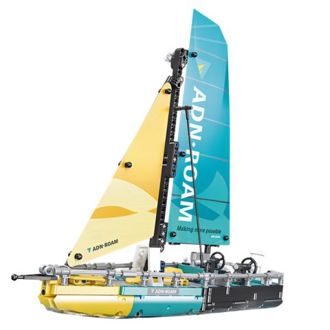 KLOCKI KONSTRUKCYJNE ŻAGLÓWKA ŁÓDŹ TYPE 65 MODEL 675EL