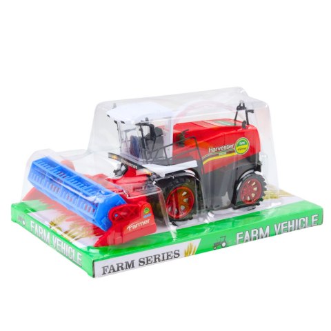 KOMBAJN ZBOŻOWY FARMERSKI ROLNICZY HEDER NAPĘD CZERWONY