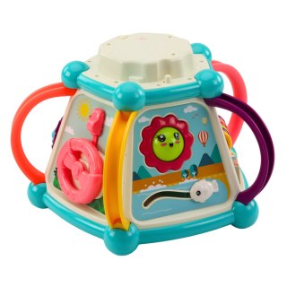 MULTIFUNKCYJNA KOSTKA EDUKACYJNA SORTER 7W1 ŚWIATŁA DŹWIĘKI