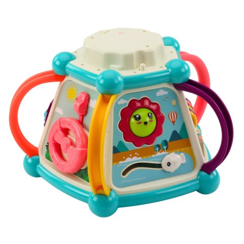 MULTIFUNKCYJNA KOSTKA EDUKACYJNA SORTER 7W1 ŚWIATŁA DŹWIĘKI