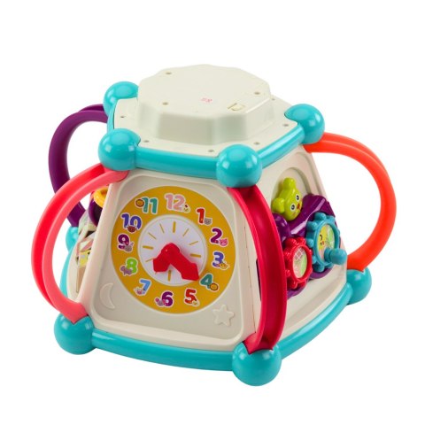 MULTIFUNKCYJNA KOSTKA EDUKACYJNA SORTER 7W1 ŚWIATŁA DŹWIĘKI