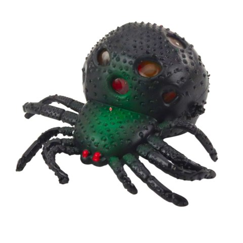 PAJĄK GNIOTEK ANTYSTRESOWY SENSORYCZNY Z KULKAMI ŻELOWYMI CZARNY