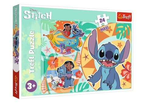 PUZZLE - 24 MAXI - WESOŁY DZIEŃ LILO I STITCH - TREFL 14365