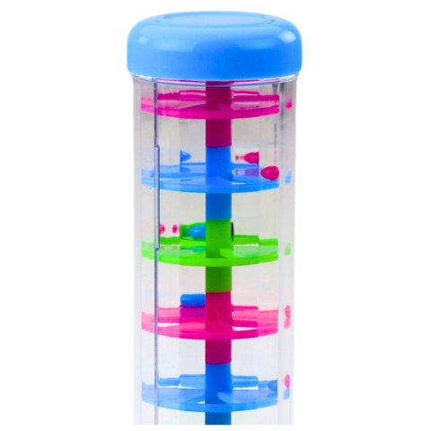 TUBA SENSORYCZNA DESZCZOWNICA GRZECHOTKA KOLOROWE KULKI 20CM