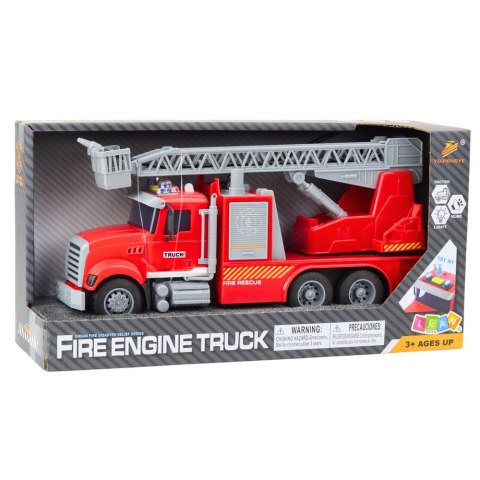 WÓZ STRAŻACKI DRABINA WYSIĘGNIK NAPĘD WODA ŚWIATŁA DŹWIĘKI