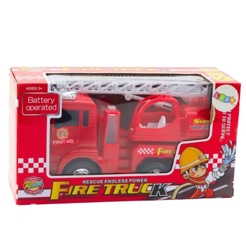 WÓZ STRAŻACKI STRAŻ POŻARNA DRABINA RUCHOMA ŚWIATŁA DŹWIĘKI