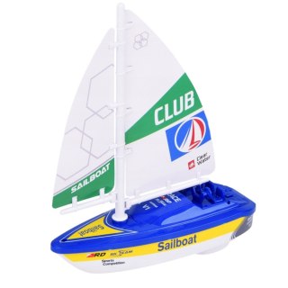 ŻAGLÓWKA ŁÓDŹ WODNA NA BATERIE NAPĘD TURBINOWY NIEBIESKA