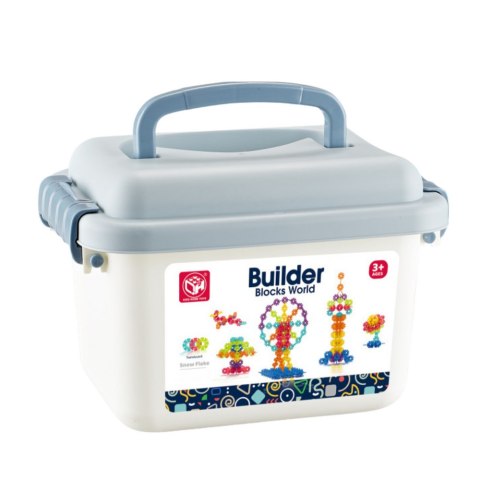 ZESTAW KLOCKÓW ŚNIEŻYNKI W WALIZCE KONSTRUKCYJNE 140EL