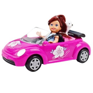 ZESTAW MINI LALECZKA SAMOCHÓD KABRIOLET PIESEK
