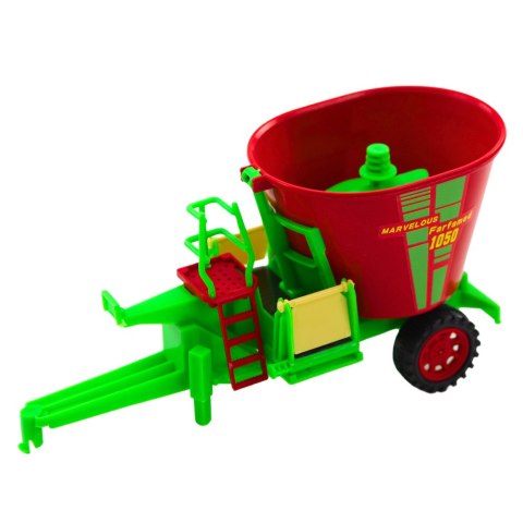 ZESTAW TRAKTOR ROLNICZY PRZYCZEPA WYWROTKA WÓZ PASZOWY