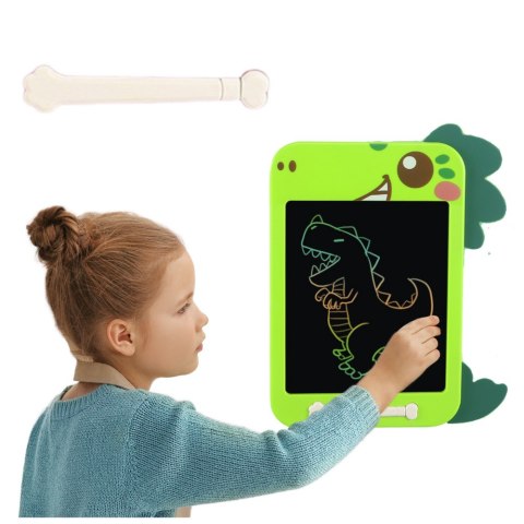 ZNIKOPIS TABLICA DO RYSOWANIA PISANIA LCD RYSIK DINOZAUR ZIELONY