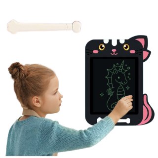 ZNIKOPIS TABLICA DO RYSOWANIA PISANIA LCD RYSIK KOT CZARNY