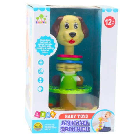 BĄK KARUZELKA INTERAKTYWNA DLA MALUCHA PIESEK KOLOROWE PIŁECZKI