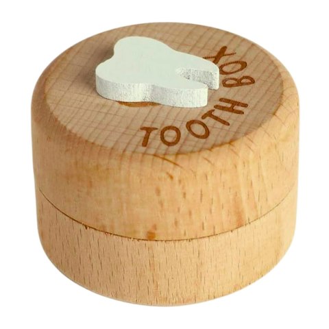DREWNIANE PUDEŁKO NA ZĘBY MLECZNE DLA DZIECI Z GRAWEREM TOOTH BOX
