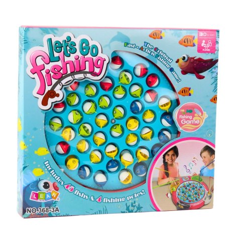 GRA INTERAKTYWNA ZRĘCZNOŚCIOWA NA BATERIE ŁOWIENIE RYBEK RÓŻOWA
