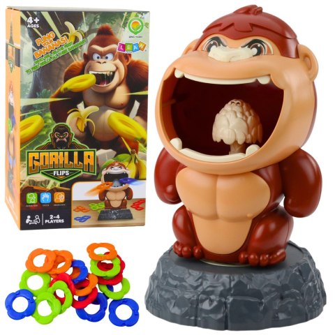 GRA ZRĘCZNOŚCIOWA RZUT DO CELU GORYL OBROTOWY DŹWIĘK OBRĘCZE