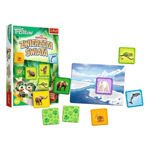 GRA DLA DZIECI ZWIERZĘTA ŚWIATA RODZINA TREFLIKÓW 02337