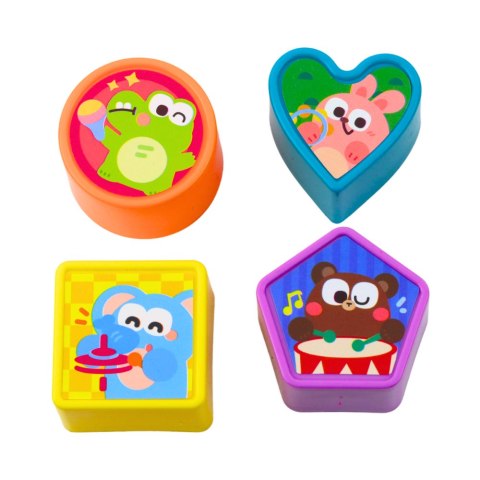 KOSTKA INTERAKTYWNA SORTER EDUKACYJNA SENSORYCZNA DŹWIĘKI KOLOROWA