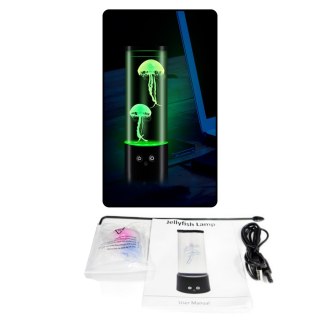LAMPKA LEDOWA Z MEDUZAMI OZDOBNA NA BATERIE KABEL USB