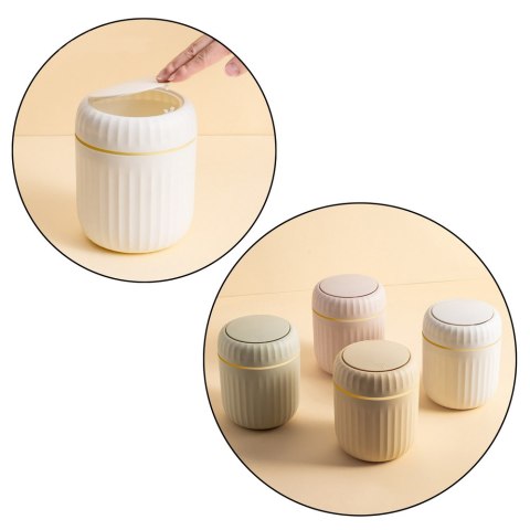 MINI KOSZ NA ŚMIECI OTWIERANA POKRYWA UNIWERSALNY ELEGANCKI ZIELONY