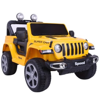 POJAZD NA AKUMULATOR FT-938 ŻÓŁTY LAKIEROWANY 4X4